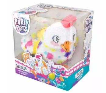 Pelúcia Interativa - Adotados - Galinha Dançante - Roxanne - Azul - Fun