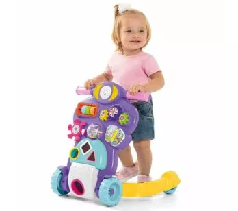 Andador e Centro de Atividades - Bebê Piloto - Lilás - TaTeTi