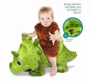 Andador Infantil - Dinossauro - Giant Dinos - Tricerátops - Roma