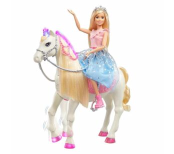 Boneca Barbie - Aventura da Princesa - Cavalo com Luz e Som - Mattel