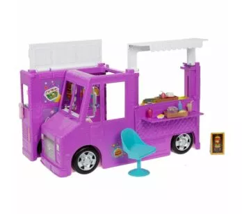 Veículo Barbie - Caminhão com Área Externa - Food Truck da Barbie - Mattel