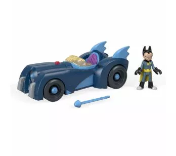 Mini Boneco com Veículo - Teen Titans GO - Robin e Batmóvel - Imaginext
