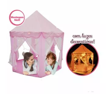 Barraca Infantil com Luzes - Tenda Iluminada - DM Toys
