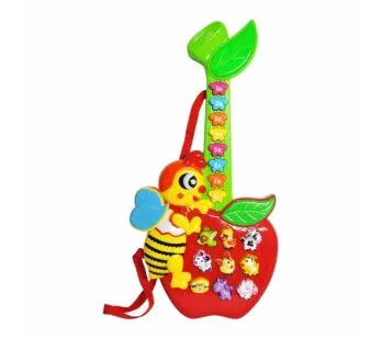Guitarra Musical Infantil - Guitarrinha Abelha - DM Toys
