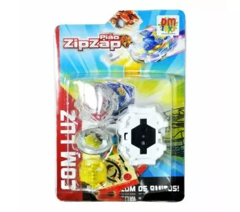 Lançador e Pião de Batalha - Zip Zap com Luz - Sortido - DM Toys