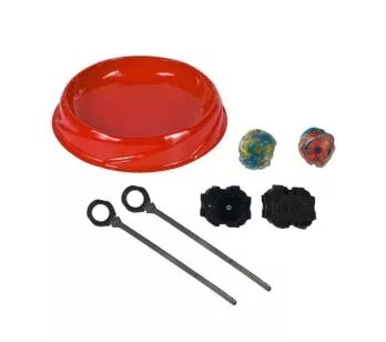 Lançador e Pião de Batalha com Arena - Zip Zap com Luz - Sortido - DM Toys