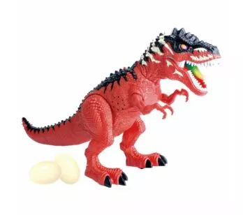 Figura Eletrônica - Dinossauro - Tiranossauro - Vermelho - DM Toys