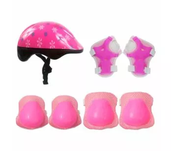 Kit de Proteção Infantil - Radical Plus Star Pink - Rosa - DM Toys