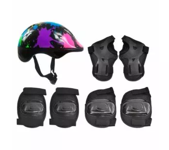 Kit de Proteção Infantil - Radical Plus Paint - Preto - DM Toys