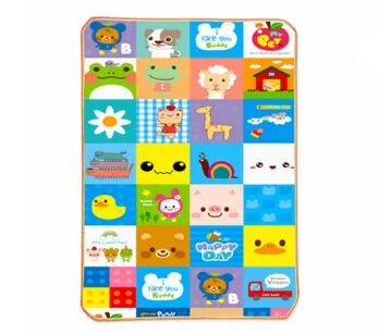 Tapete de Atividades para Bebê - Fun Friends III - 120 cm x 90 cm -  Pecci e Pecci
