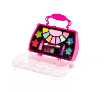 Kit Maquiagem Infantil - Make Brinq - Sombras, Batom e Gloss - Polibrinq