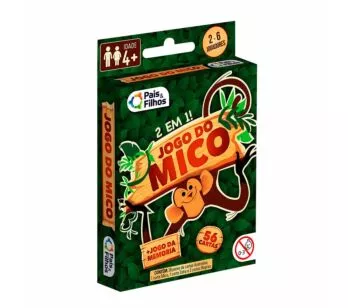 Jogo do Mico e Memória - 2 em 1 - 56 Cartas - Pais e Filhos 