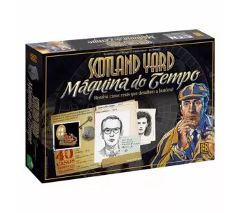 Jogo de Tabuleiro e Dedução - Scotland Yard - Máquina do Tempo - 40 Casos - Grow