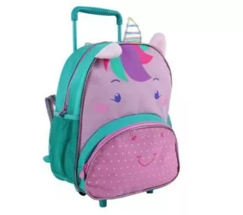 Mochila de Rodinha - Clio Pets - Unicórnio - Verde - Clio Style