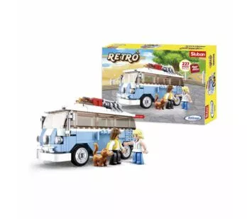 Blocos de Montar - Retrô - MiniVan de Acampamento - 227 pcs - Xalingo