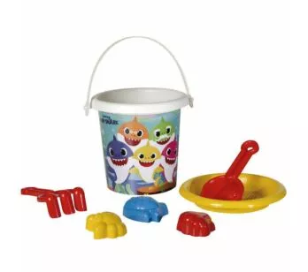 Balde de Praia Infantil - Baby Shark - 7 Peças - Rosita