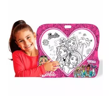 Lousa Infantil com Quebra-Cabeça - Barbie - Lousa Divertida - Fun Divirta-se
