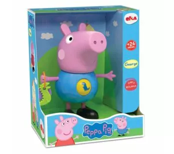 Boneco Articulado - Peppa Pig - George com Atividades - 22 cm - Elka
