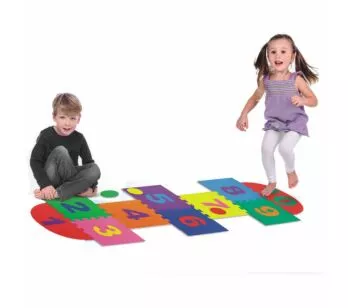 Tapete EVA Infantil - Amarelinha com 4 Discos - Nig Brinquedos