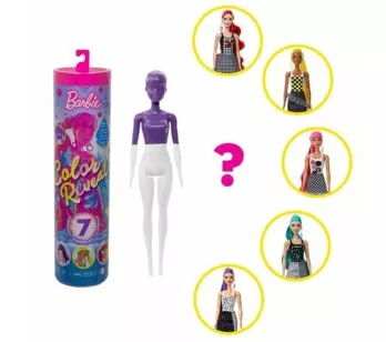Boneca Barbie Estilo Surpresa - Color Reveal - Monocromática - 7 Surpresas - Mattel