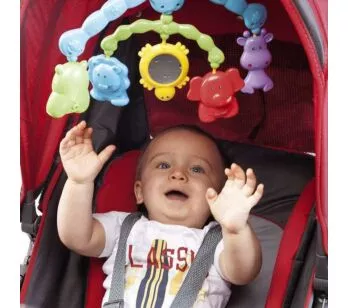 Móbile Musical para Carrinho - Animais - Colorido - Milla Baby