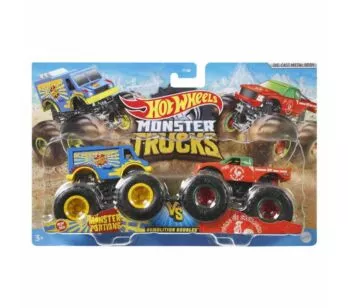 Conjunto de Veículos - Hot Wheels - Monster Trucks - Portions Vs Tuong - Mattel