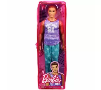 Boneco com Estojo - Ken - Barbie Fashionistas - Camisa Malibu 61 - 164 - Mattel