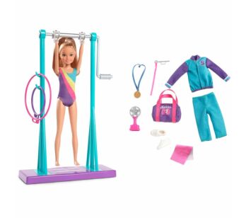 Boneca Articulada - Barbie Team Stacie - Ginasta com Acessórios - Mattel