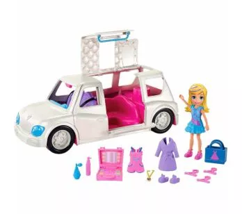 Veículo e Boneca - Polly Pocket - Limousine Fashion de Luxo - Mattel