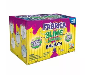 Kit Massinha - Art Kids - Fábrica de Slime Kimeleka - Galáxia - Acrilex