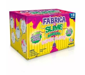 Kit Massinha - Art Kids - Fábrica de Slime Kimeleka - Super Fluffy - Acrilex