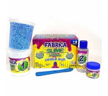 Kit Massinha - Art Kids - Fábrica de Slime Kimeleka - Crunch Azul - Acrilex