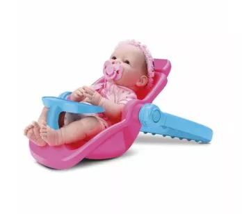 Boneca de Vinil - Diver New Born - Bebê Conforto e Cadeirinha - Divertoys
