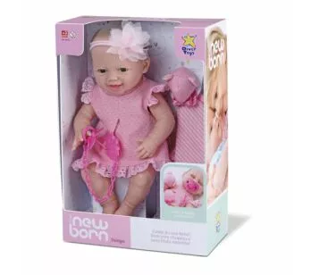 Boneca de Vinil - Diver New Born - Dengo - Divertoys