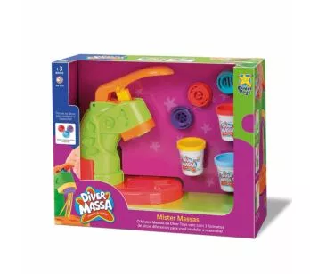 Massinha de Modelar - Diver Massa - Máquina Mister Massas - Divertoys