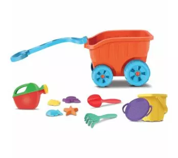 Carrinho de Praia Infantil - Diver Praia - Carriola com Acessórios - Divertoys