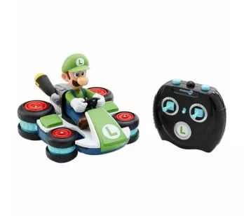 Carrinho de Controle Remoto - Super Mario - Mario Kart - Luigi - Candide