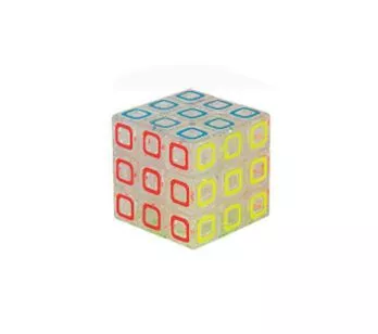 Cubo Mágico - Cubotec - 9 Faces - Transparente - Braskit