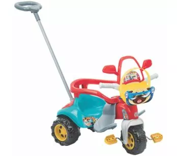 Triciclo Infantil com Haste Direcionável - Tico-Tico Zoom Max - Magic Toys