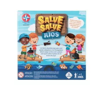 Jogo de Tabuleiro Educativo - Salve Salve Rios - Estrela