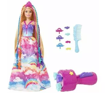 Boneca com Acessórios - Barbie Dreamtopia - Princesa Tranças Mágicas - Mattel