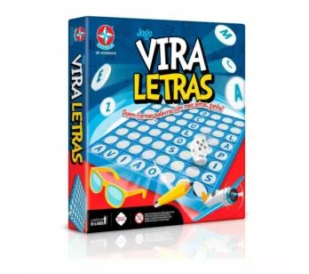 Jogo de Tabuleiro Educativo - Vira Letras - Estrela