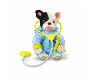 Figura de Vinil - Filhotinho - Bebê Pet Reborn - Hora do Veterinário - Roma