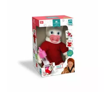 Figura de Vinil - Filhotinho - Bebê Pet Reborn - Hora da Mamadeira - Roma