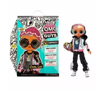 Boneco Fashion - LOL Surprise - OMG Guys - Cool Lev - 20 Surpresas - Candide