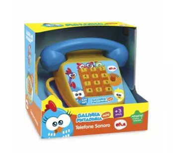 Telefone Musical - Foninho Sonoro - Galinha Pintadinha Mini - Elka