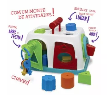 Conjunto com Atividades Didáticas - Caixa de Brincadeiras - Elka