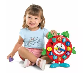 Relógio Educativo Infantil - Tá na Hora Didático - Colorido - TaTeTi