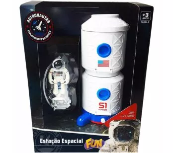 Veículo e Mini Boneco - Astronautas - Estação Espacial - Fun Divirta-se