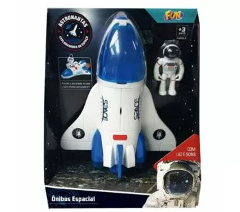 Veículo e Mini Boneco - Astronautas - Ônibus Espacial - Fun Divirta-se